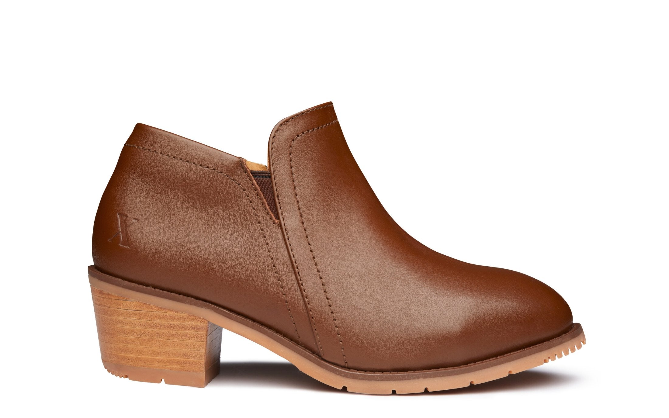 Gravity Women’s Steel Toe Shoe I Full-Grain Leather in Amber Leather by Xena Workwear