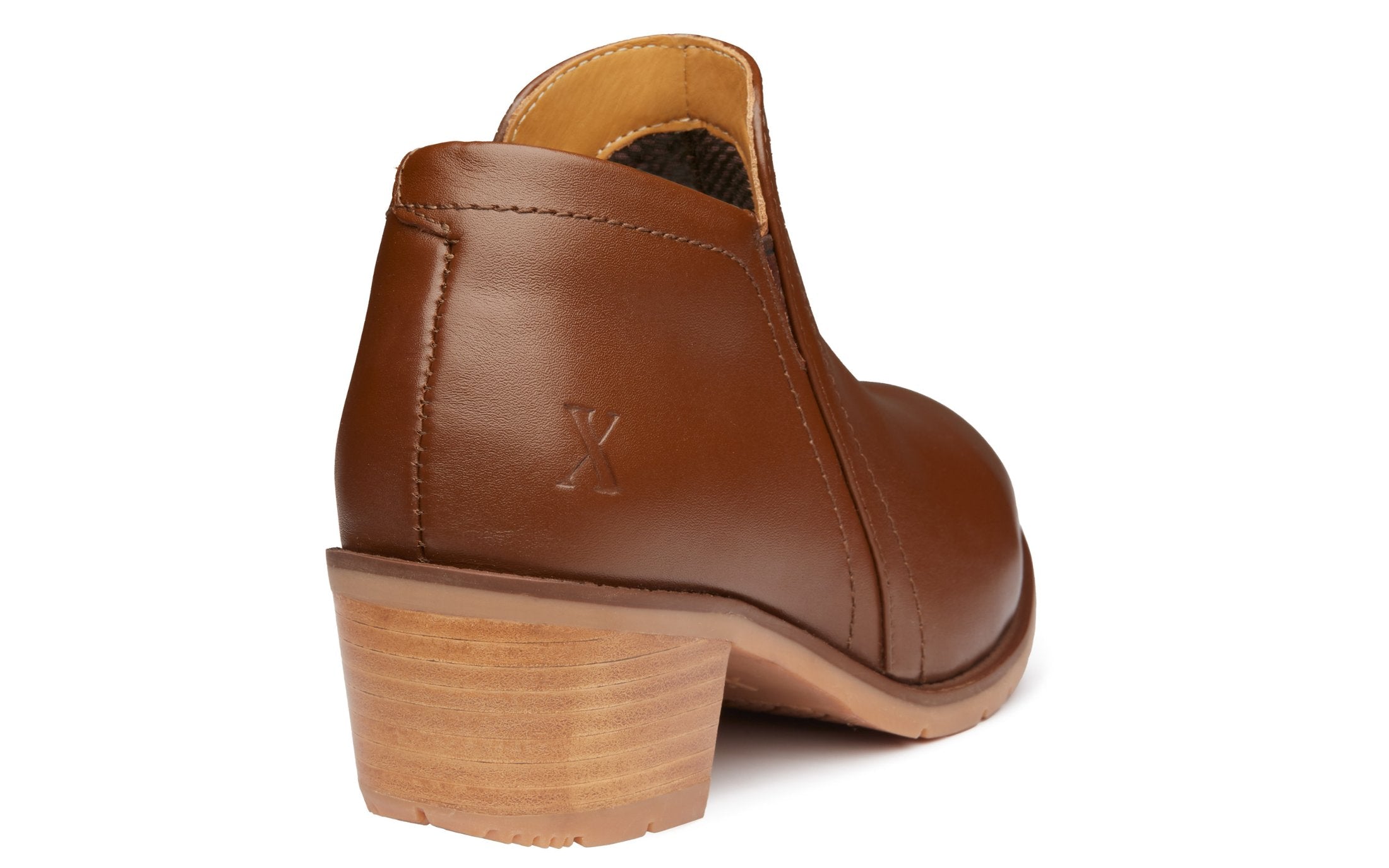 Gravity Women’s Safety Shoe I Amber Full-Grain Leather by Xena Workwear