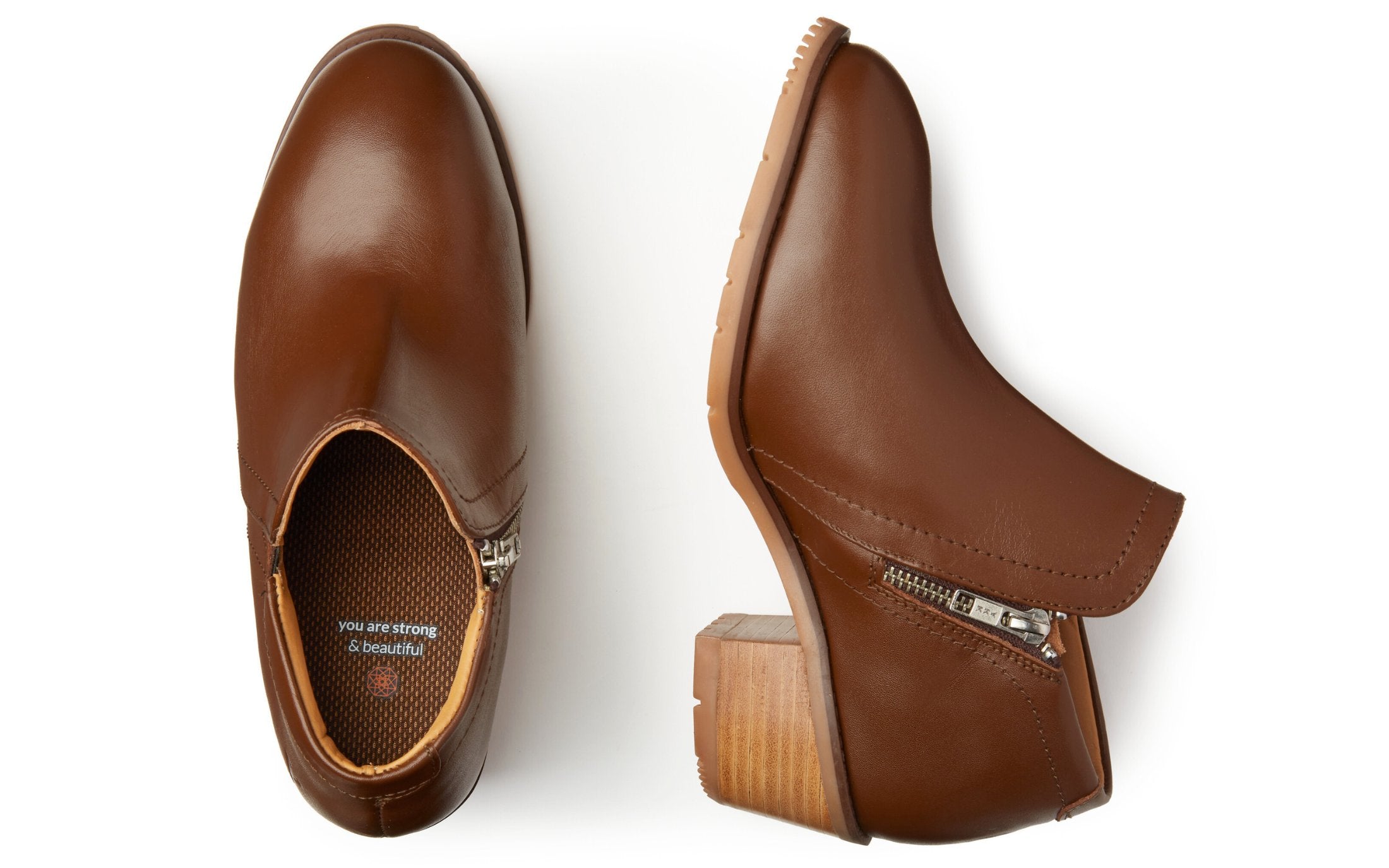 Gravity Steel Toe Work Shoes for Women Amber Full-Grain Leather by Xena Workwear