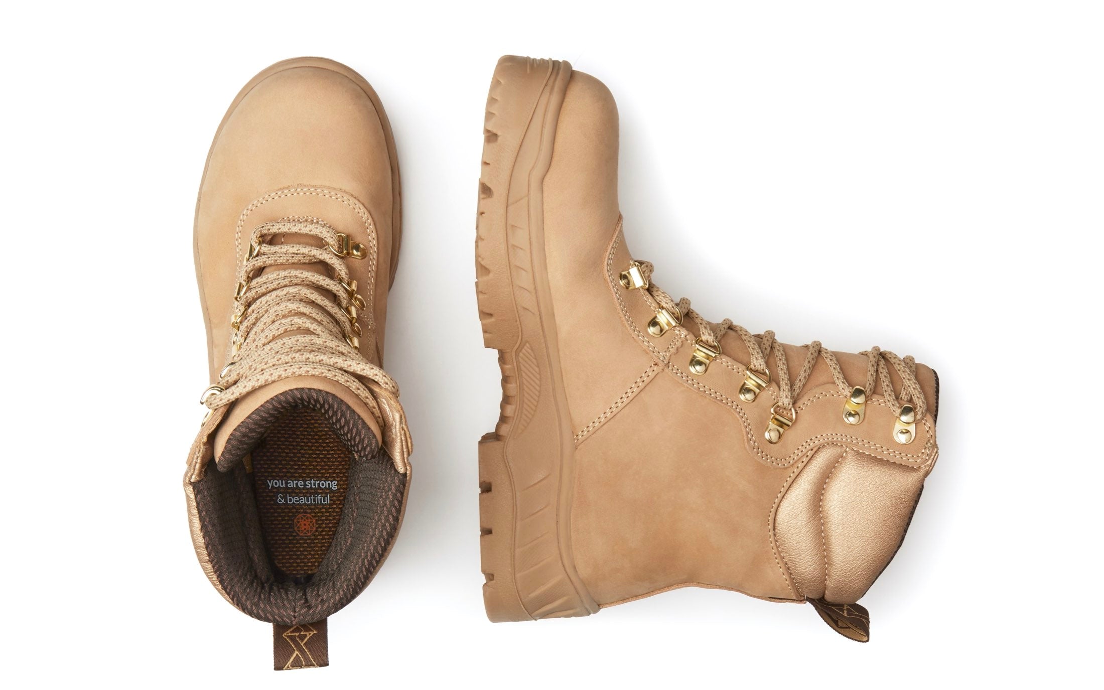 Horizon Puncture Resistant Electrical Hazard Alloy Toe Safety Work Boot for Women in Desert Tan Waterproof Nubuck Leather from Xena Workwear