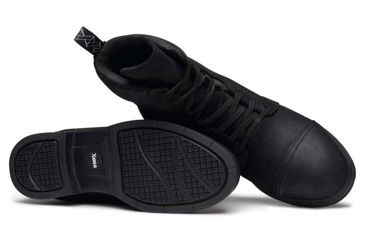 Inertia Electrical Hazard EH Certified Steel Toe Women's Lace Up Boot | Waterproof & Durable Leather | Buff Matte Black Color | Xena WorkwearInertia Electrical Hazard EH Certified Steel Toe Women's Lace Up Boot | Waterproof & Durable Leather | Buff Matte Black Color | Xena Workwear