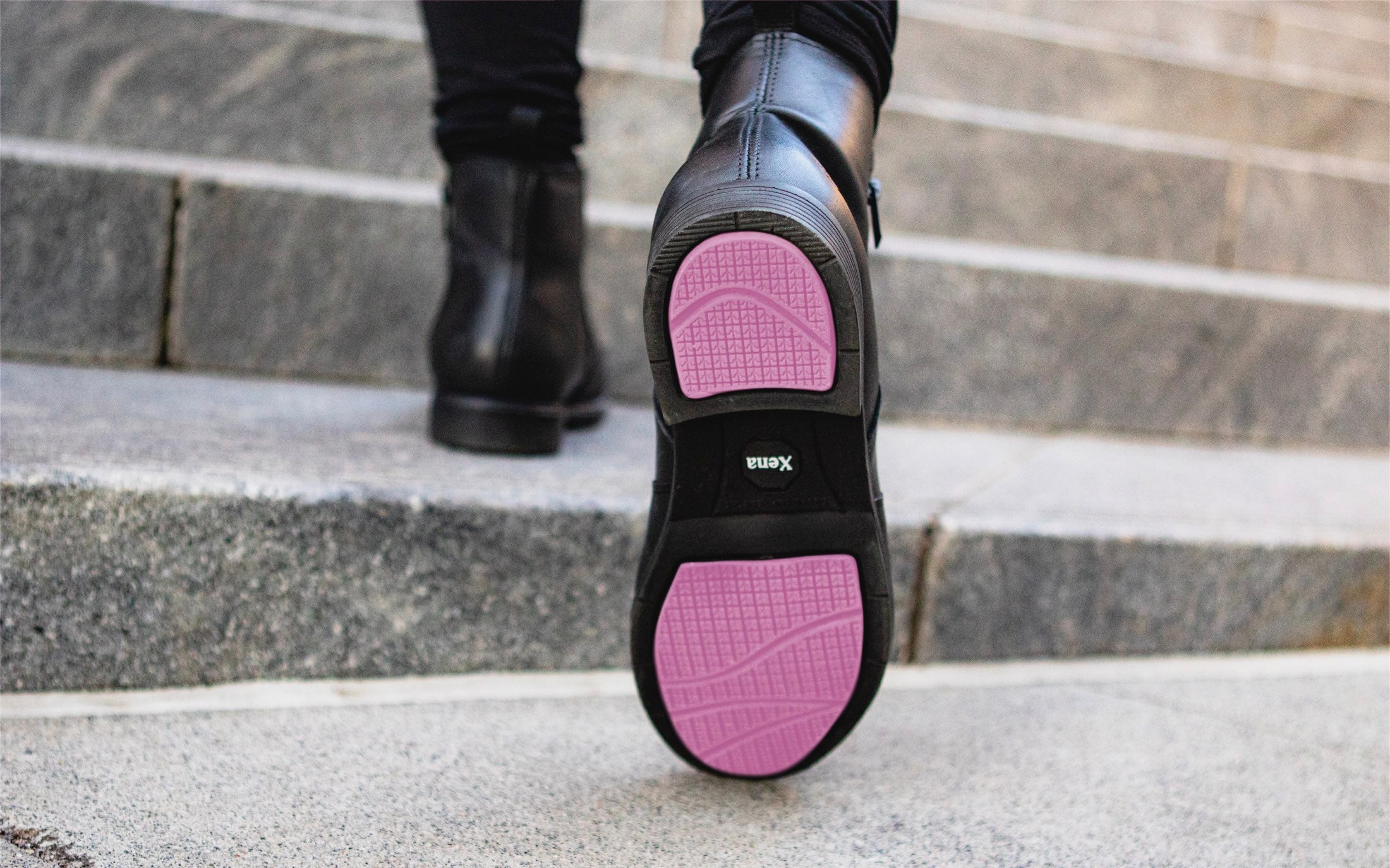 Leen x Xena Limited Edition Pink Bottom Safety Boots for Women