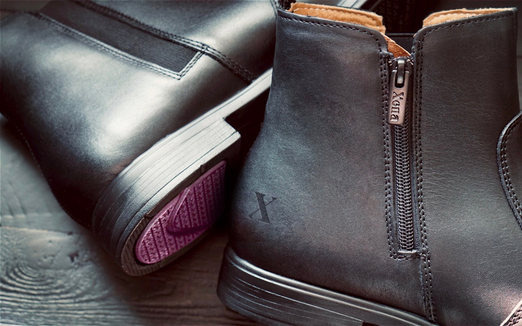 Leen x Xena Limited Edition Pink Bottom Safety Boots for Women