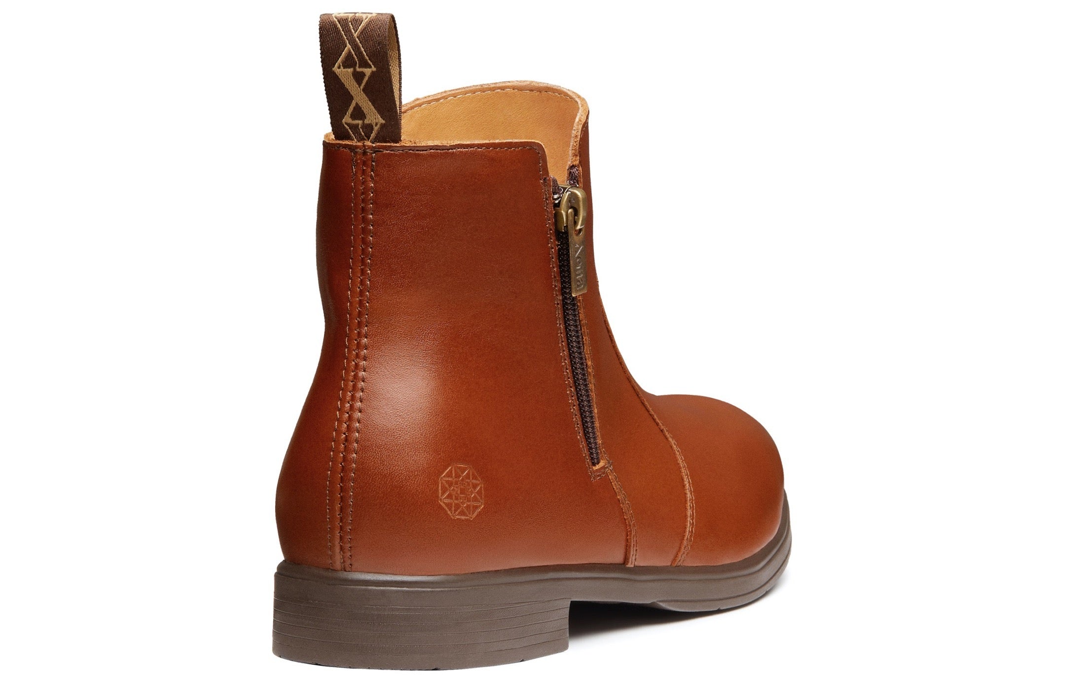 Omega Electrical Hazard EH Rated Women's Steel Toe Safety Work Boot | ASTM Certified and OSHA Compliant I Full-Grain Bourbon Brown Leather | Made in North America for Women by Women | Xena Workwear