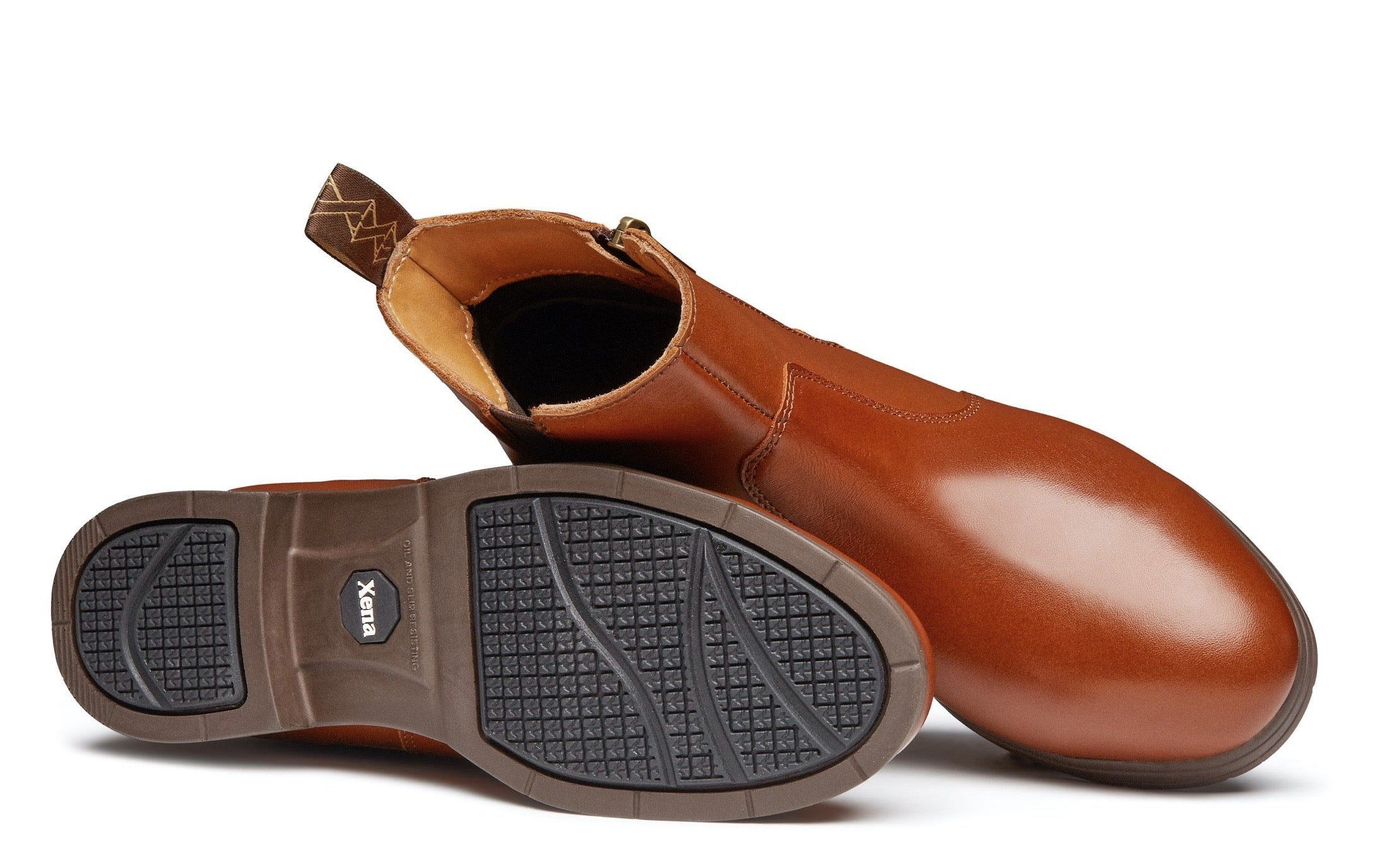 Omega Electrical Hazard EH Rated Women's Steel Toe Safety Work Boot | ASTM Certified and OSHA Compliant I Full-Grain Bourbon Brown Leather | Made in North America for Women by Women | Xena Workwear