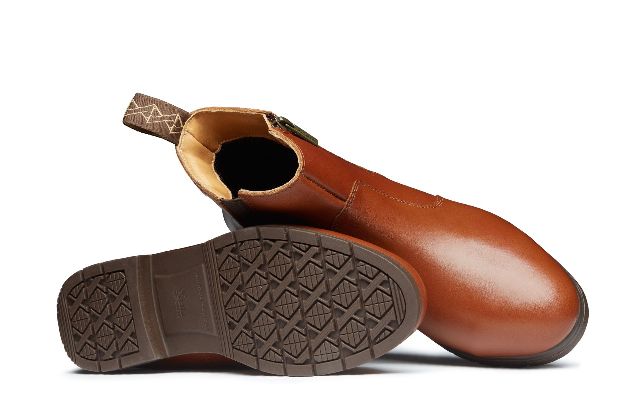 Omega Electrical Hazard EH Rated Steel Toe Work Boot for Women | ASTM Certified and OSHA Compliant I Full-Grain Bourbon Brown Leather | Made in North America for Women by Women | Xena Workwear