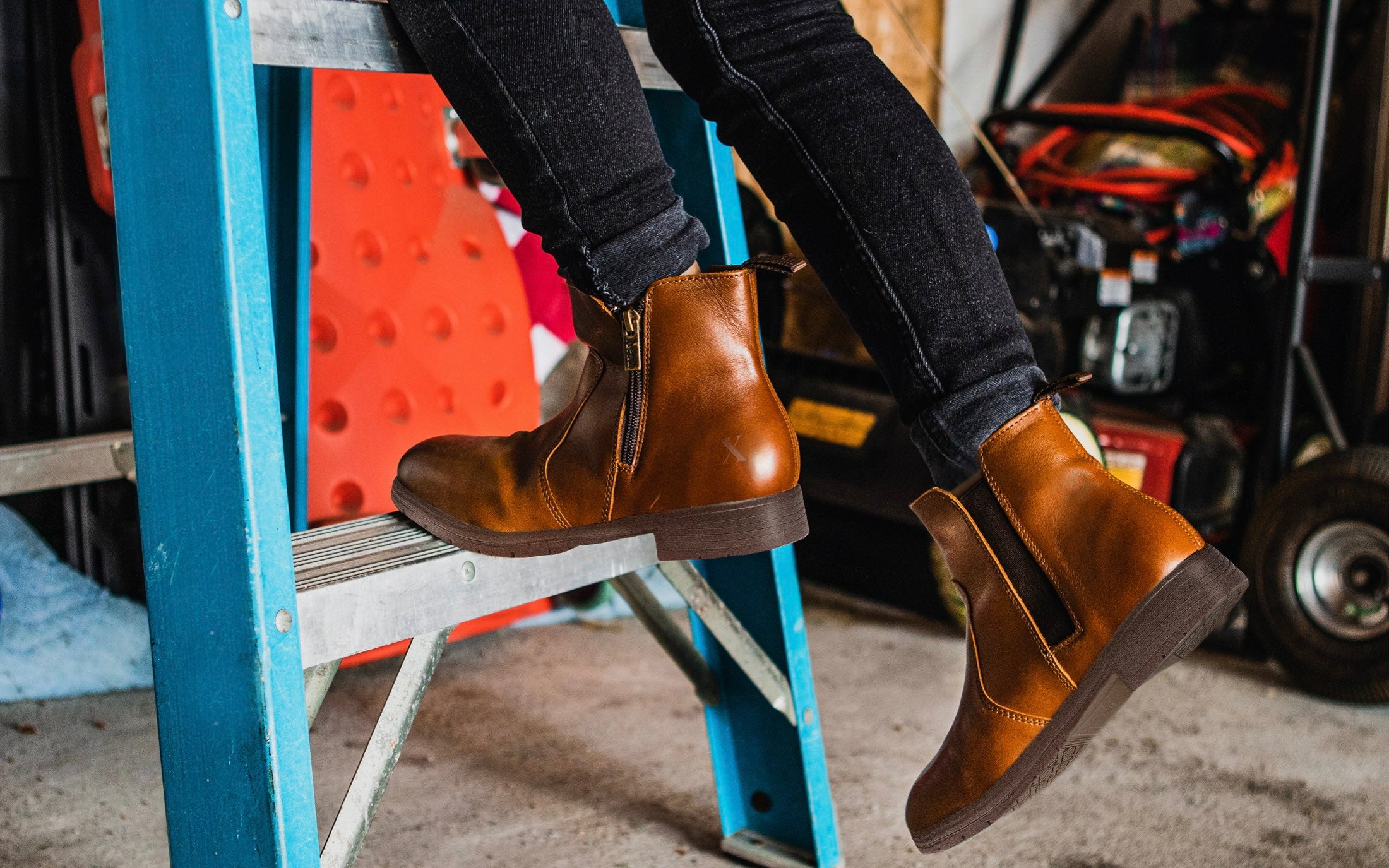 Omega Electrical Hazard EH Rated Steel Toe Women's Work Boot | ASTM Certified and OSHA Compliant I Full-Grain Bourbon Brown Leather | Made in North America for Women by Women | Xena Workwear