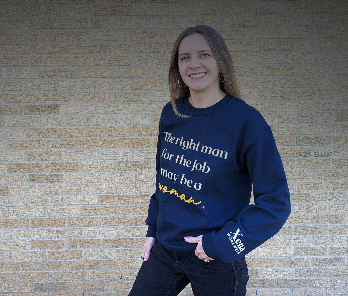 Right Woman Sweatshirt lifestyle banner