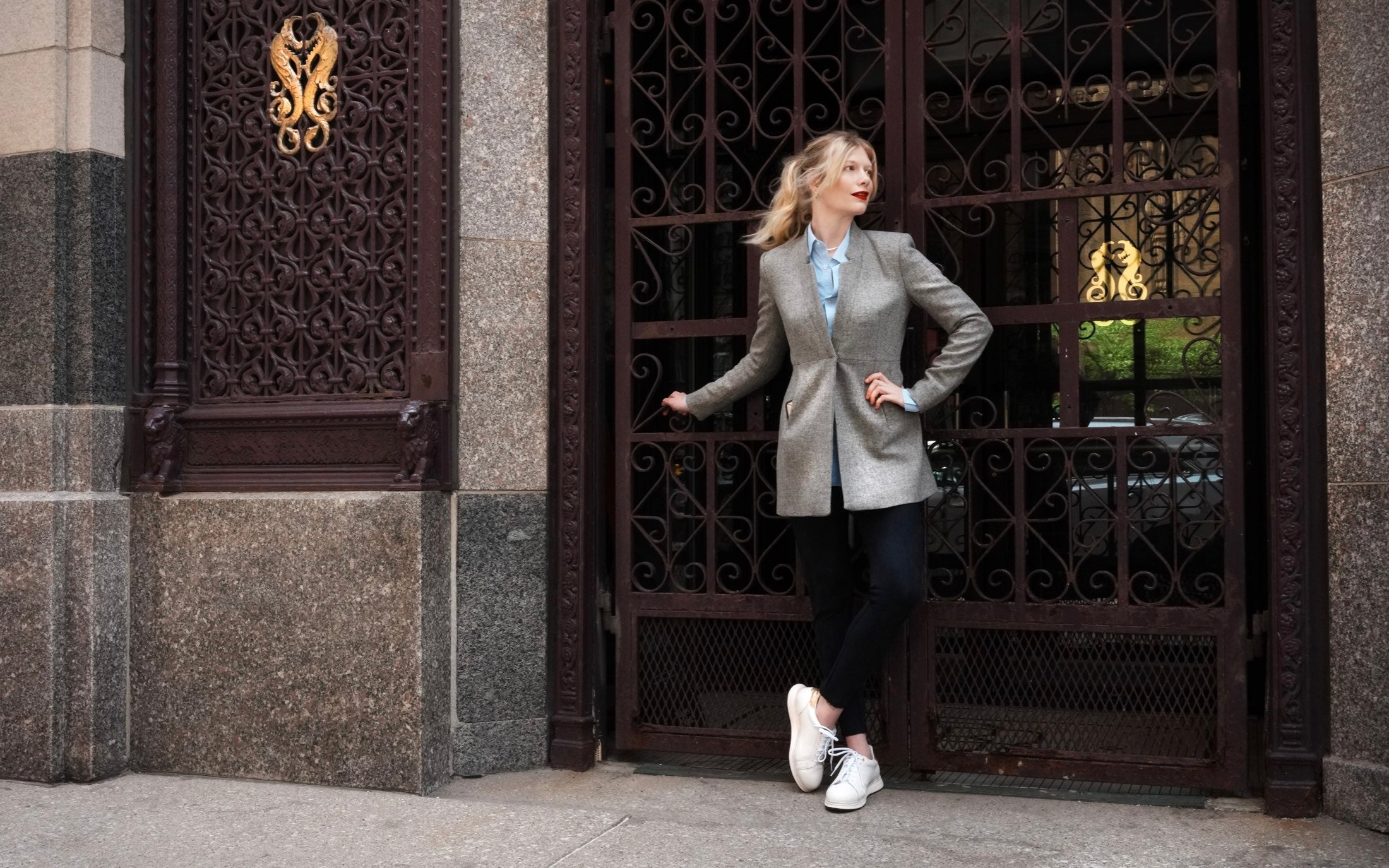 Women's Premium Leather Steel-Toe Shoe for Women by Xena Workwear in White Gold Full-Grain Leather – Rogue Steel