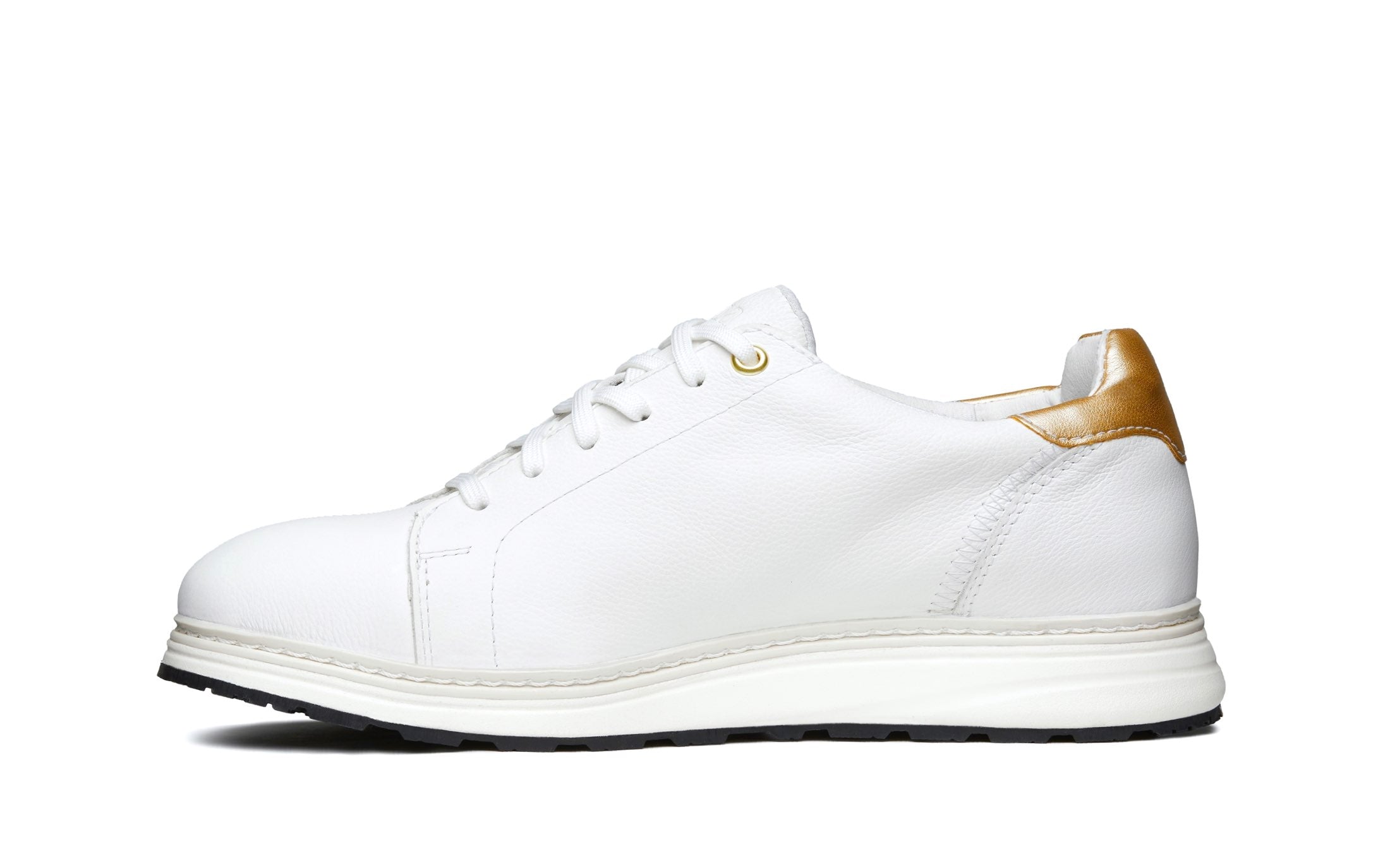 Women's Premium Leather Steel-Toe Shoe for Women by Xena Workwear in White Gold Full-Grain Leather – Rogue Steel