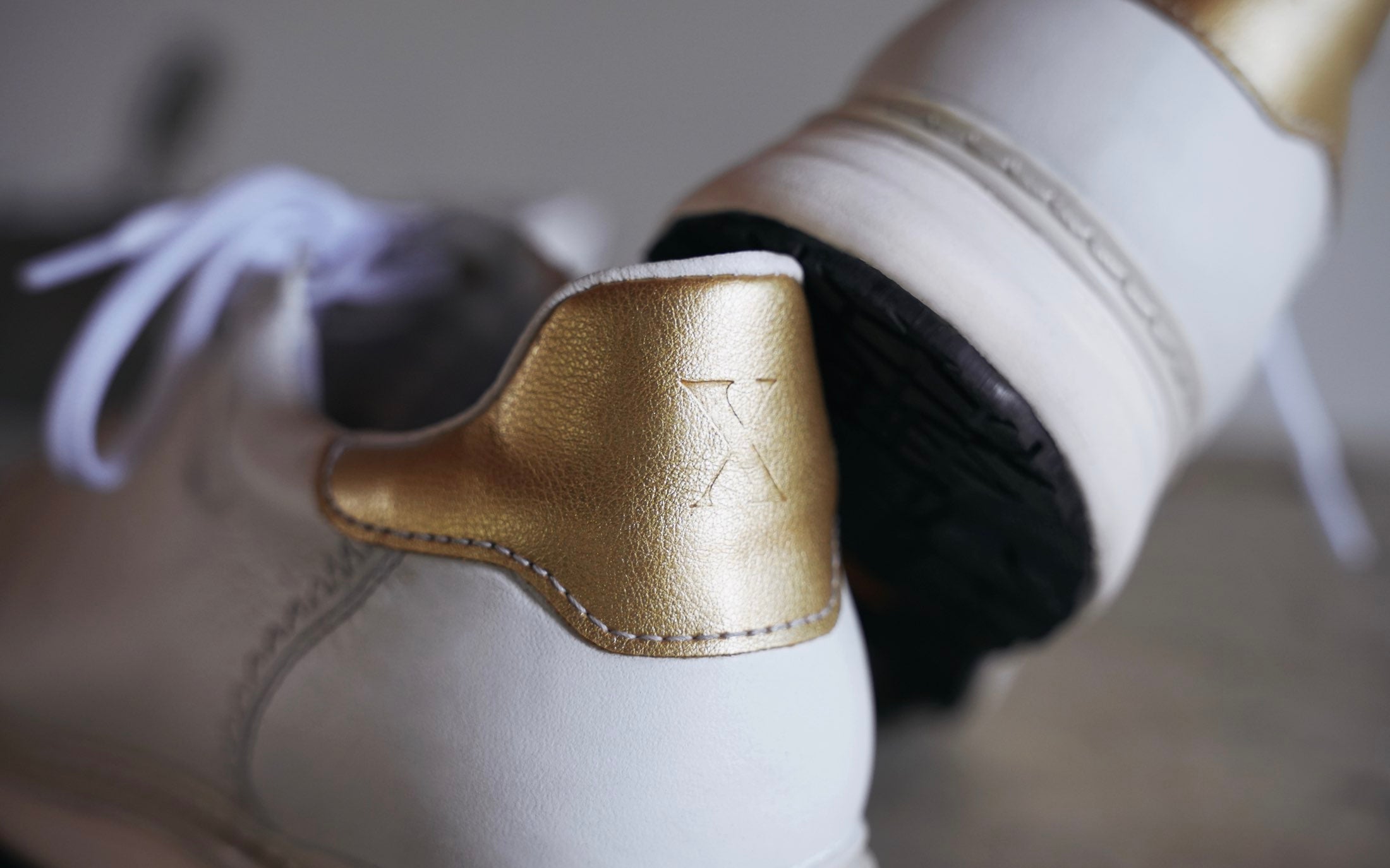 Women's Premium Leather Steel-Toe Shoe for Women by Xena Workwear in White Gold Full-Grain Leather – Rogue Steel