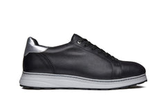 Rogue Work Shoe for Women — Black · primary studio side profile · ASTM F2413 SRO Rated