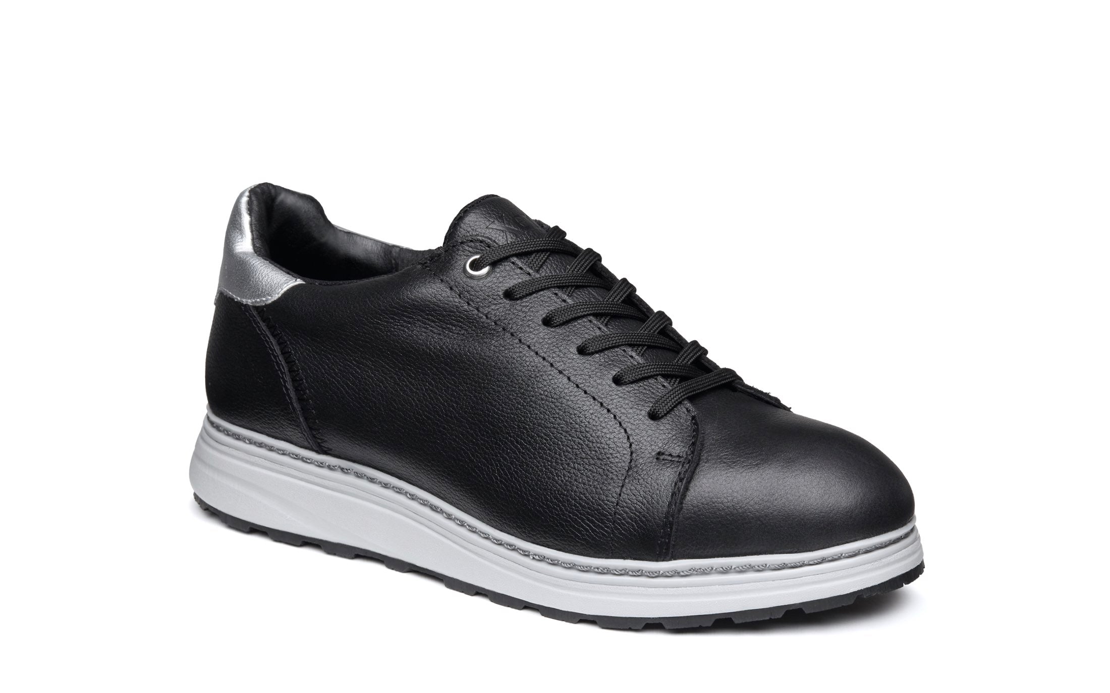 Women's Premium Leather Steel-Toe Shoe for Women by Xena Workwear in Black Pearl Full-Grain Leather – Rogue Steel