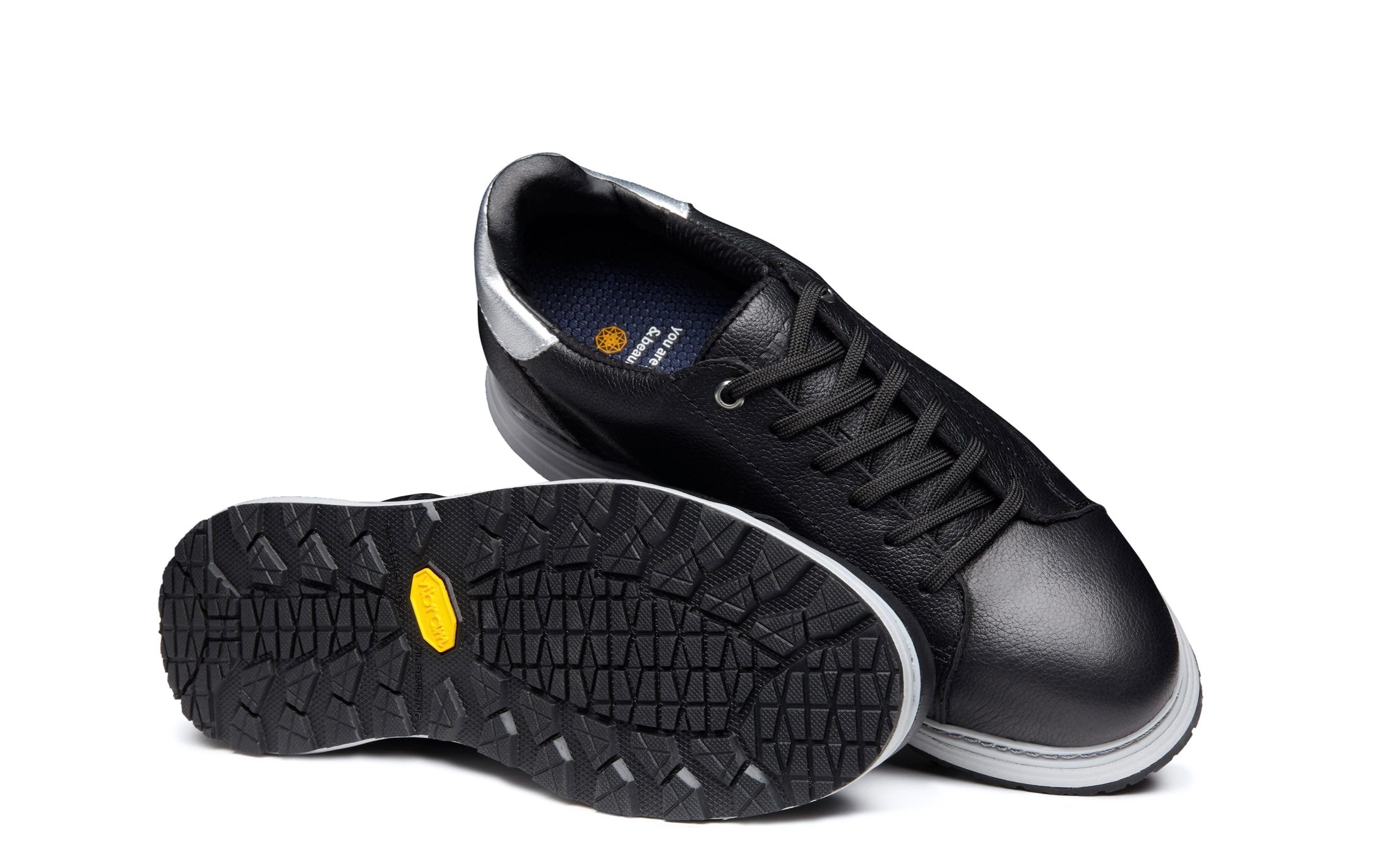 Women's Premium Leather Steel-Toe Shoe for Women by Xena Workwear in Black Pearl Full-Grain Leather – Rogue Steel