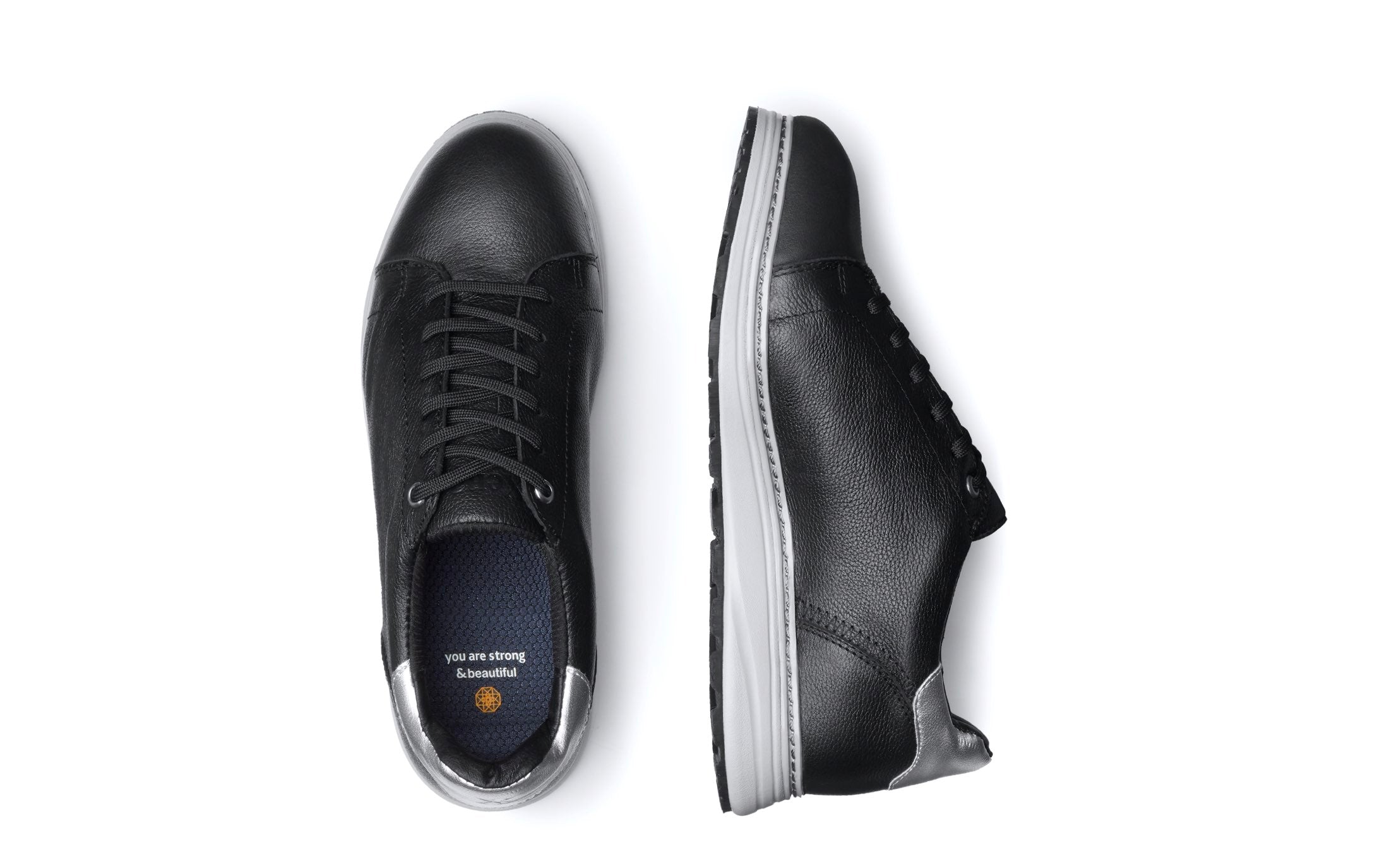 Women's Premium Leather Steel-Toe Shoe for Women by Xena Workwear in Black Pearl Full-Grain Leather – Rogue Steel