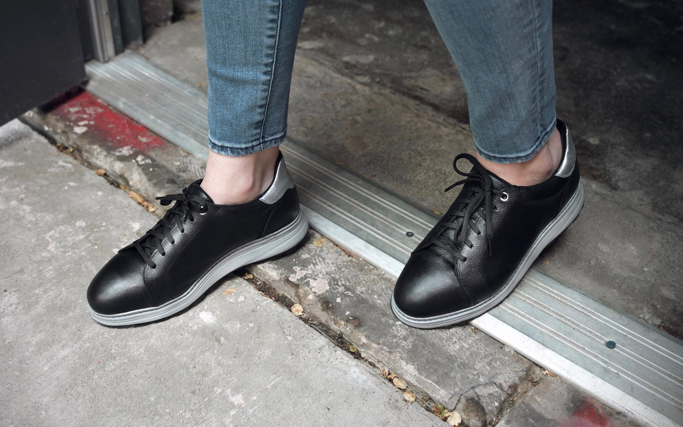 Women's Premium Leather Steel-Toe Shoe for Women by Xena Workwear in Black Pearl Full-Grain Leather – Rogue Steel