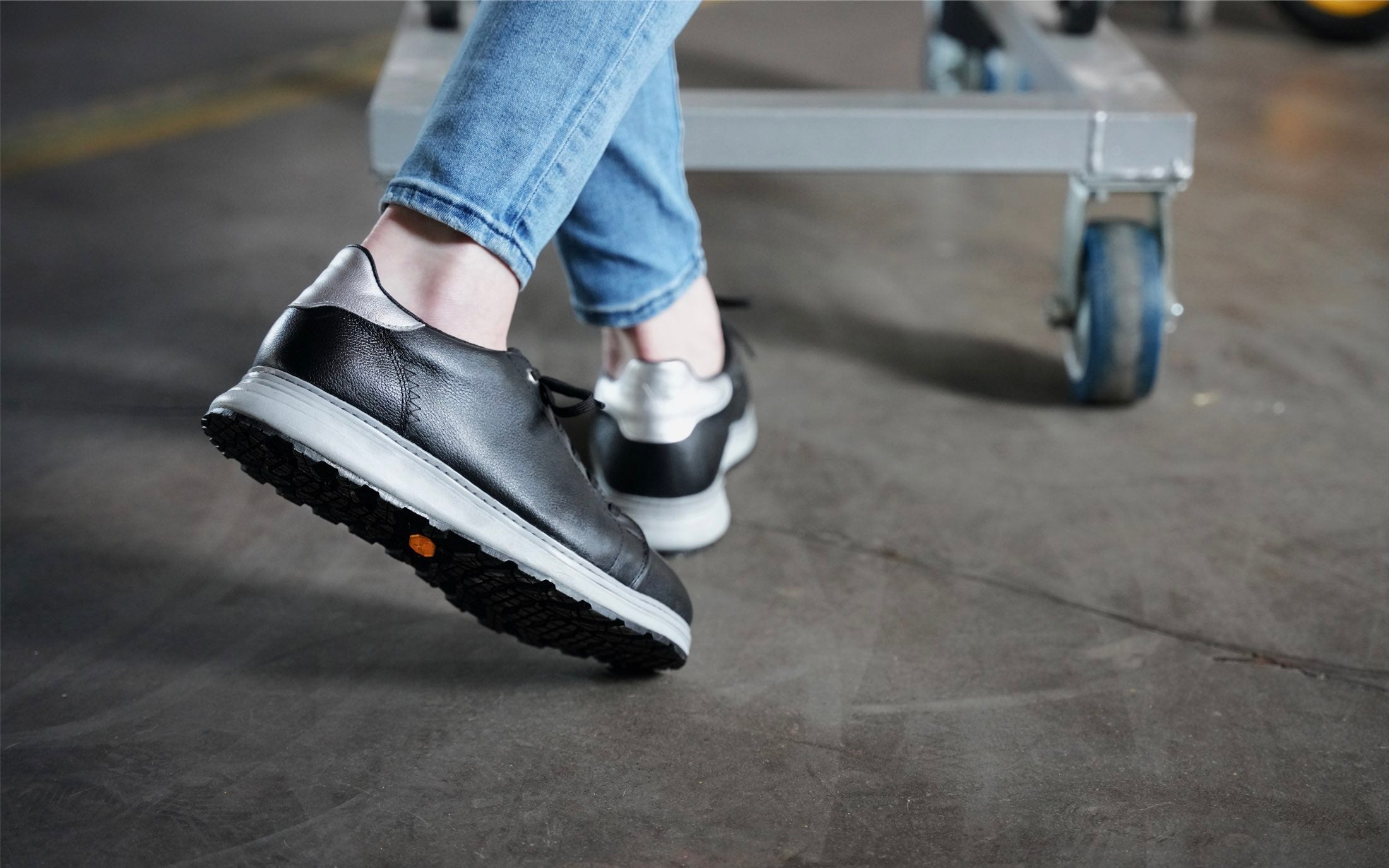 Women's Premium Leather Steel-Toe Shoe for Women by Xena Workwear in Black Pearl Full-Grain Leather – Rogue Steel