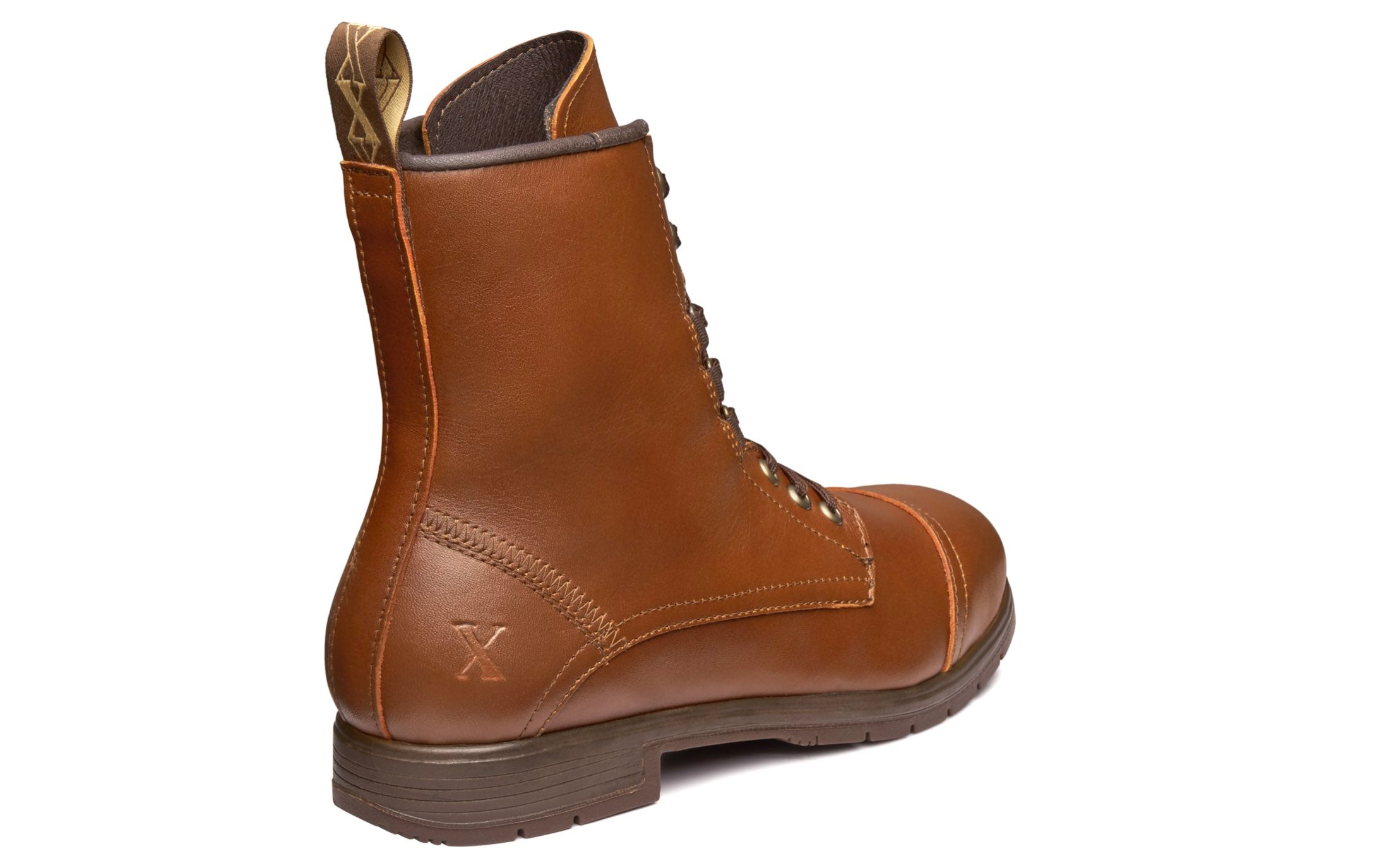 Spice Electrical Hazard EH Rated Steel-Toe Safety Combat Motorcycle Boot | Designed for Women by Women | ASTM Certified, Featuring Lace-Ups, and Side Zipper | Full Grain Mystic Dune Leather | Xena Workwear