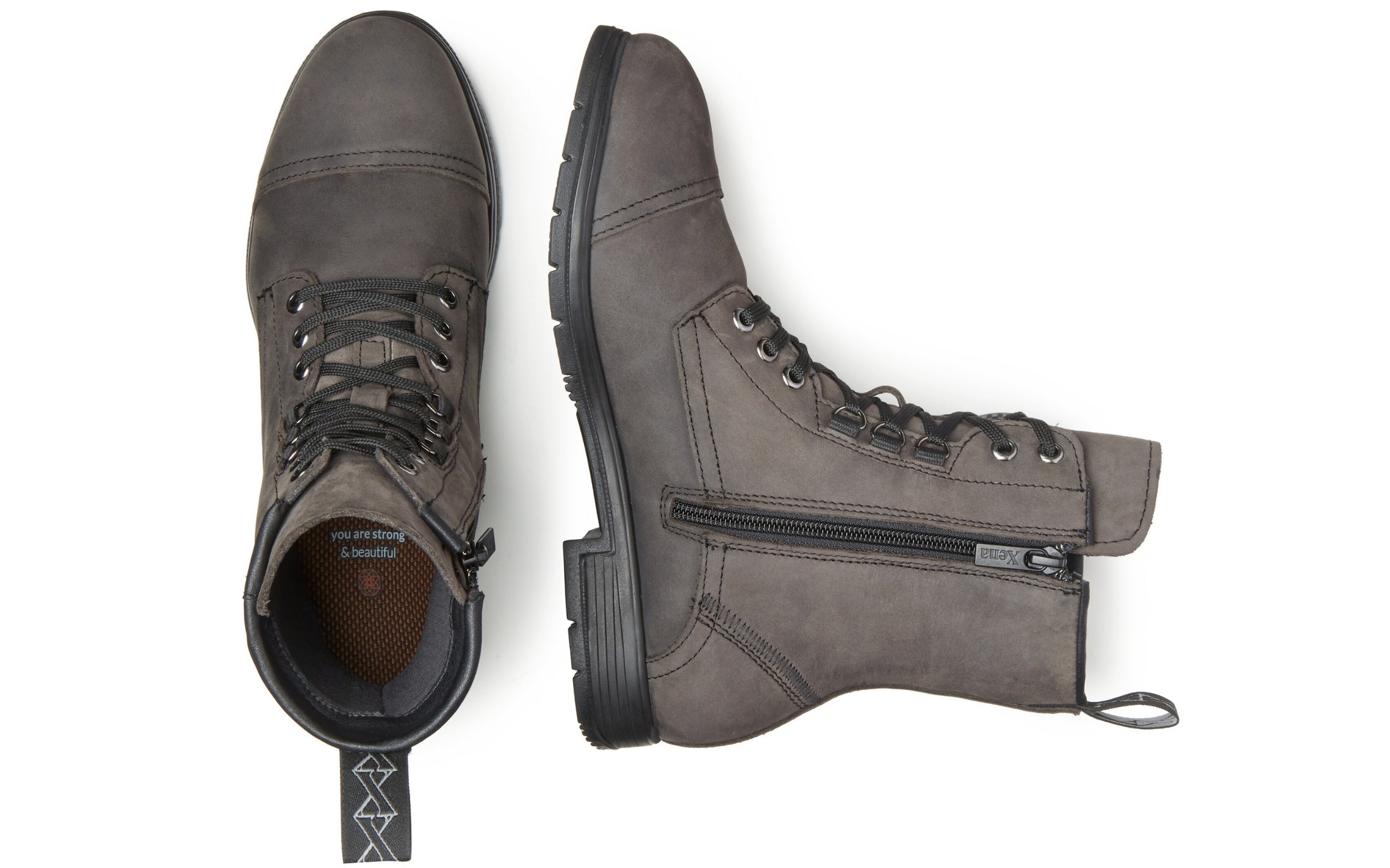 Spice Limited Edition Women's Steel-Toe Work Boots in a Stormcloud Colorwave by Xena Workwear