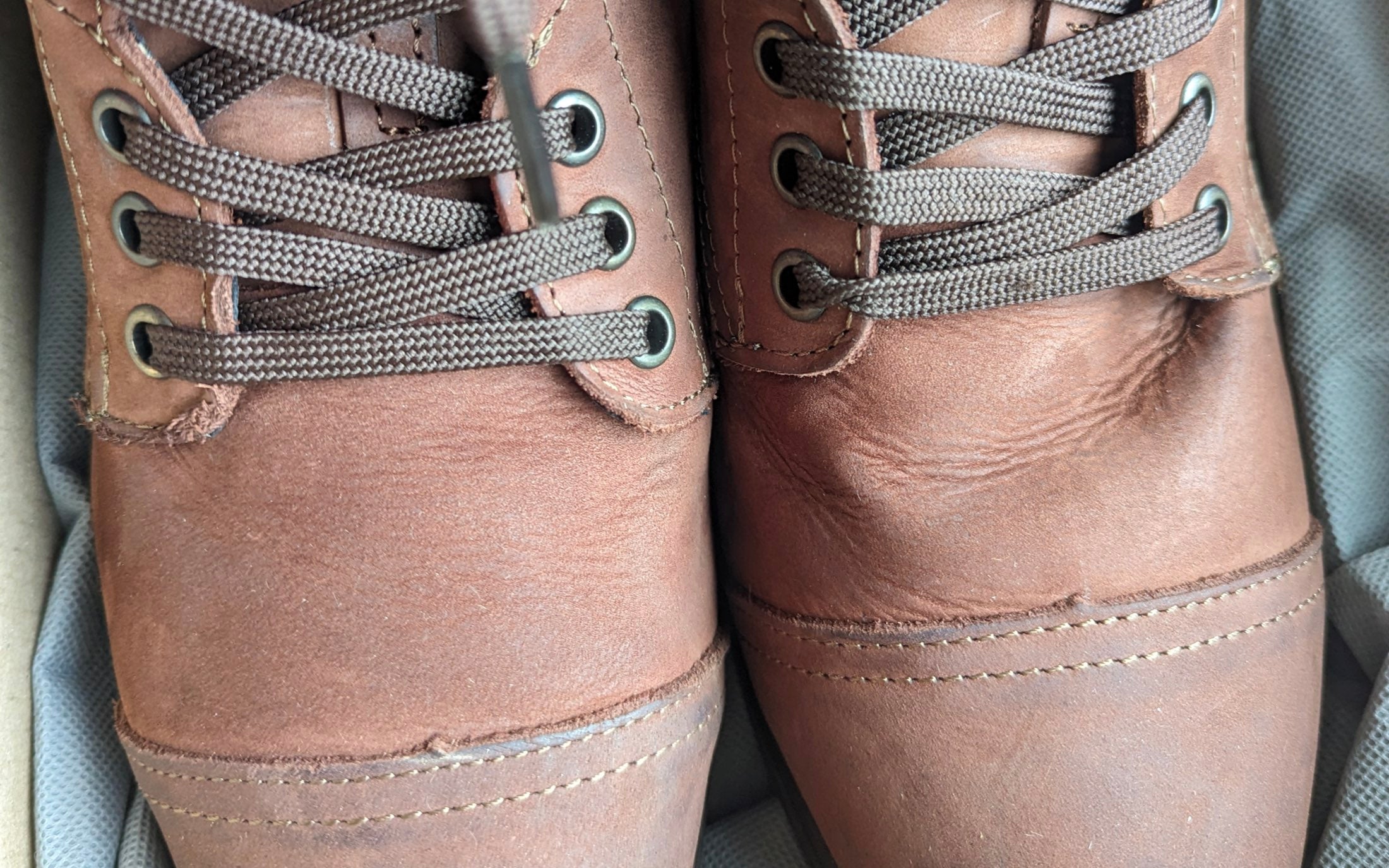 Weathered Spice Safety Boot for Women in Dark Lava Nubuck Leather by Xena Workwear