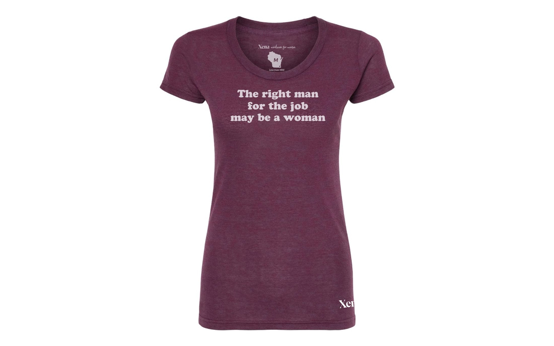 The Right Woman Shirt Berry Color