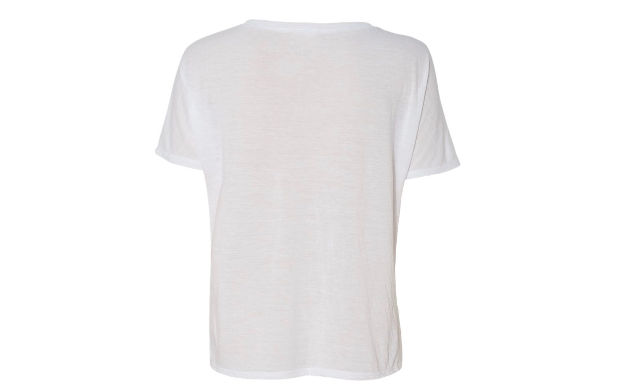 Per Aspera Ad Astra Women's V-Neck Shirt in Sky White from Xena Workwear