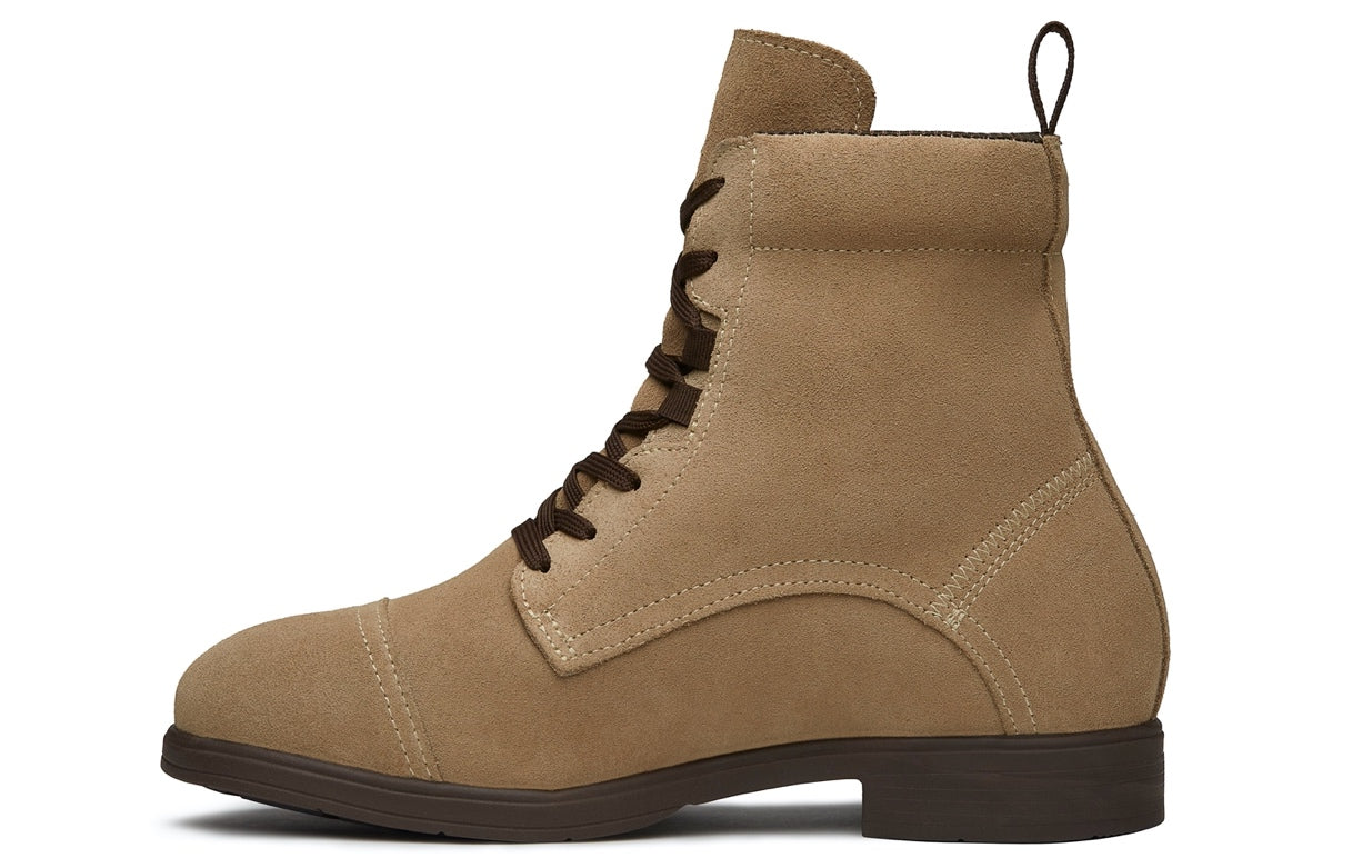 Inertia Electrical Hazard EH Certified Steel Toe Women's Lace Up Boot | Waterproof & Durable Leather | Suede Desert Sand | Xena Workwear