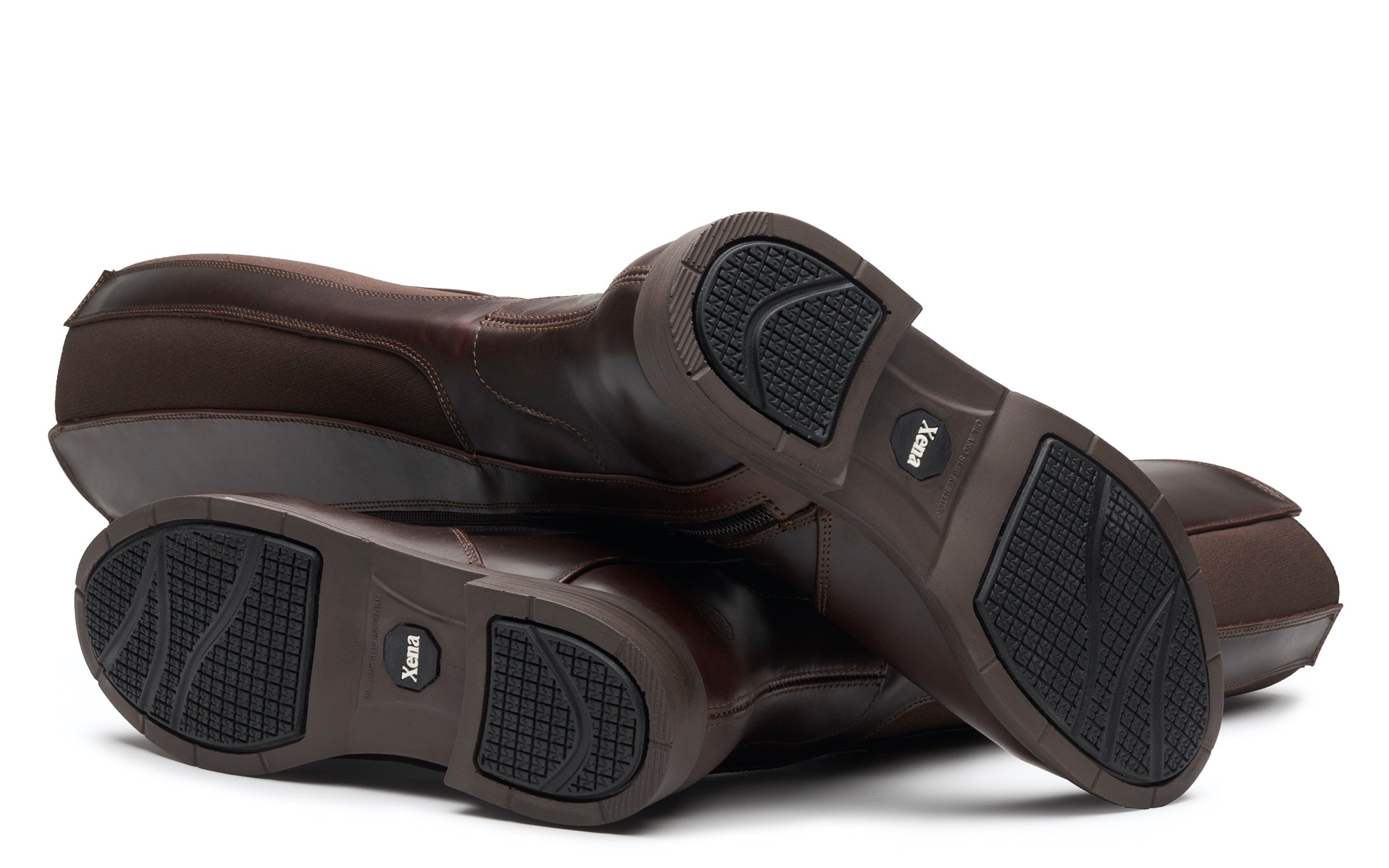 Nova Electrical Hazard EH Certified Steel-Toe Safety Riding Boots for Women | Full-Grain Leather in Chestnut Brown Color