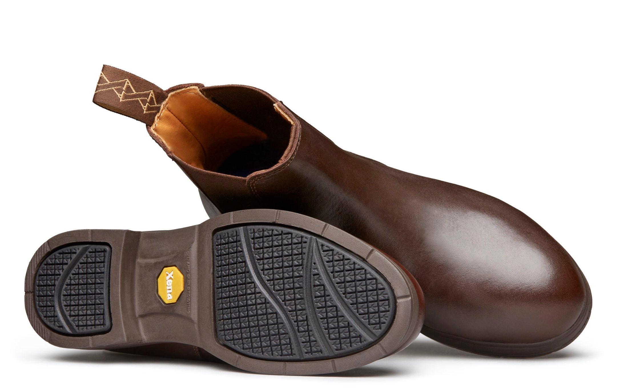 Valence Static Dissipative SD Rated Women's Steel Toe Safety Boot | ASTM Certified and OSHA Compliant I LWG Certified Full-Grain Chestnut Leather | Made in North America for Women by Women | Xena Workwear