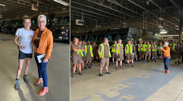 CEO of UPS, Carol Tomé, rocking her Xena Workwear Safety Shoes