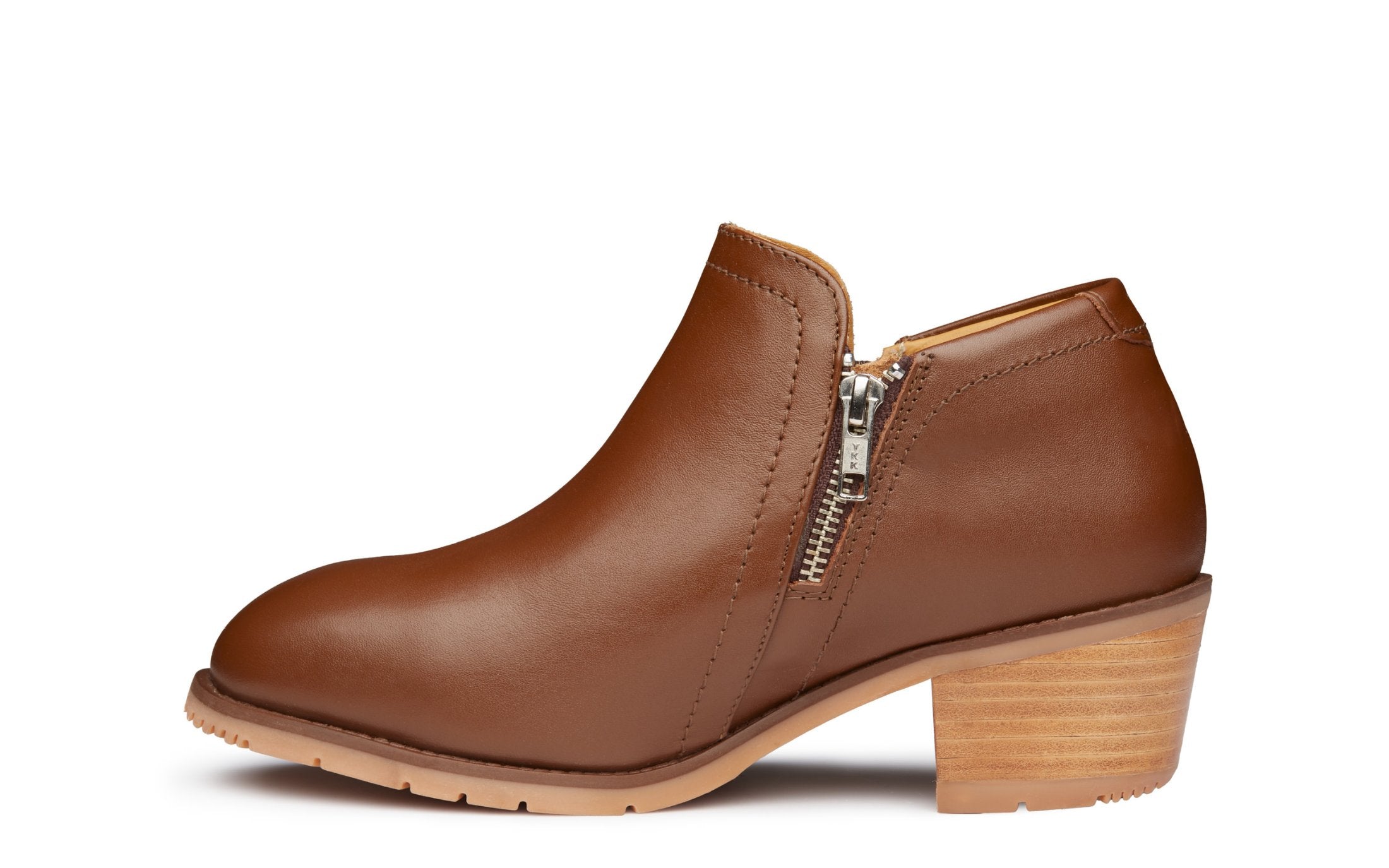 Gravity Women’s Steel Toe Shoe I Full-Grain Leather in Amber Leather by Xena Workwear