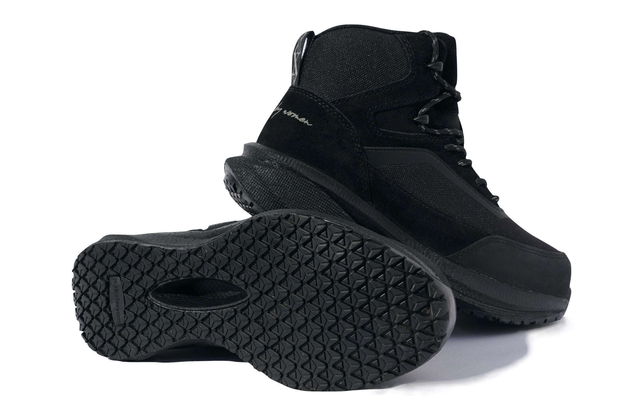 Luna Women's Work Athletic High-Top Composite Toe Safety Boot in Black • Waterproof, Puncture Resistant, Electrical Hazard • Made by Xena Workwear