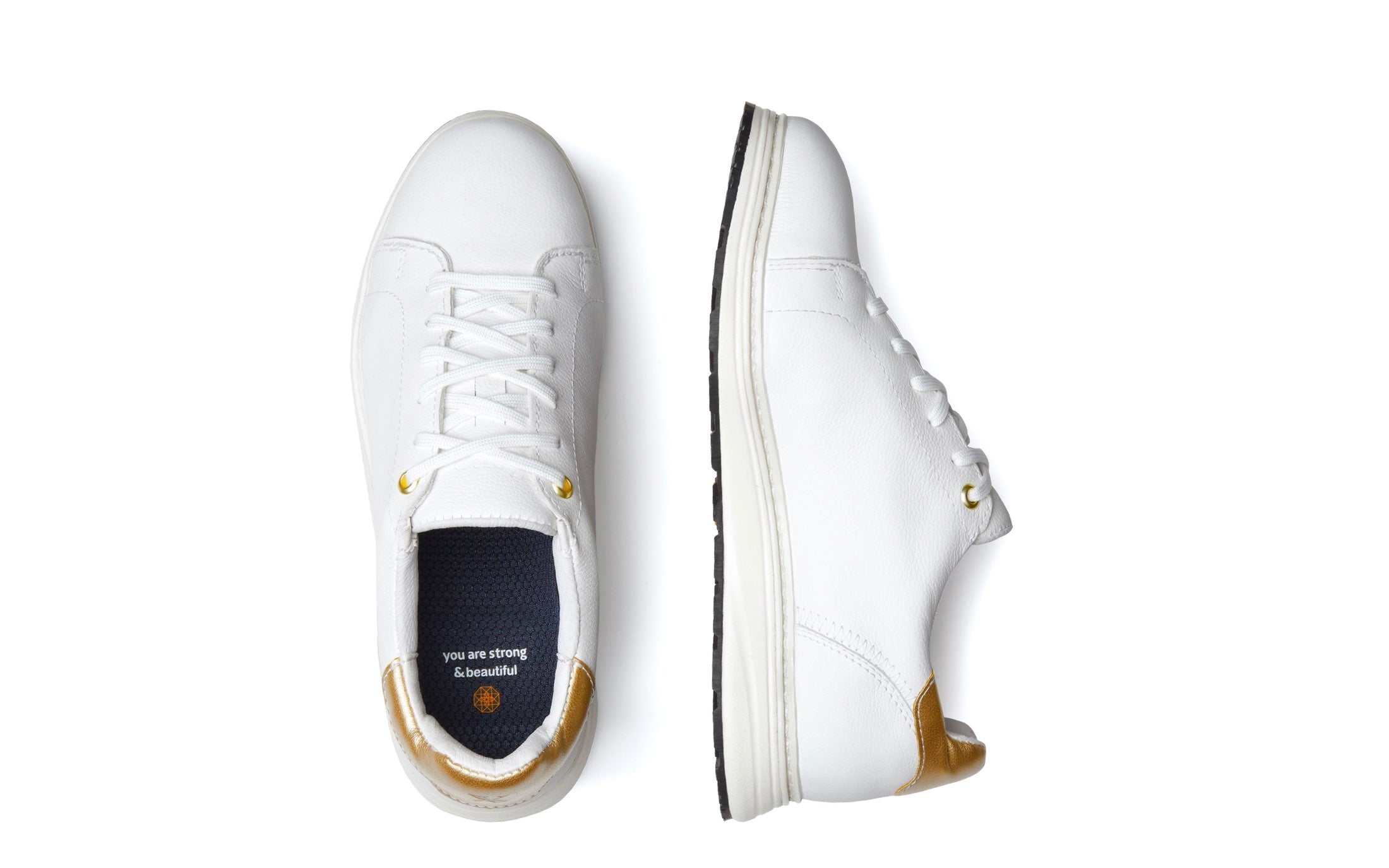 Women's white steel toe shoes top