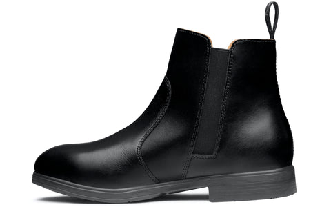 Omega Electrical Hazard EH Rated Women's Steel Toe Safety Boot | ASTM Certified and OSHA Compliant I Full-Grain Stylish Black Leather | Made in North America for Women by Women | Xena Workwear