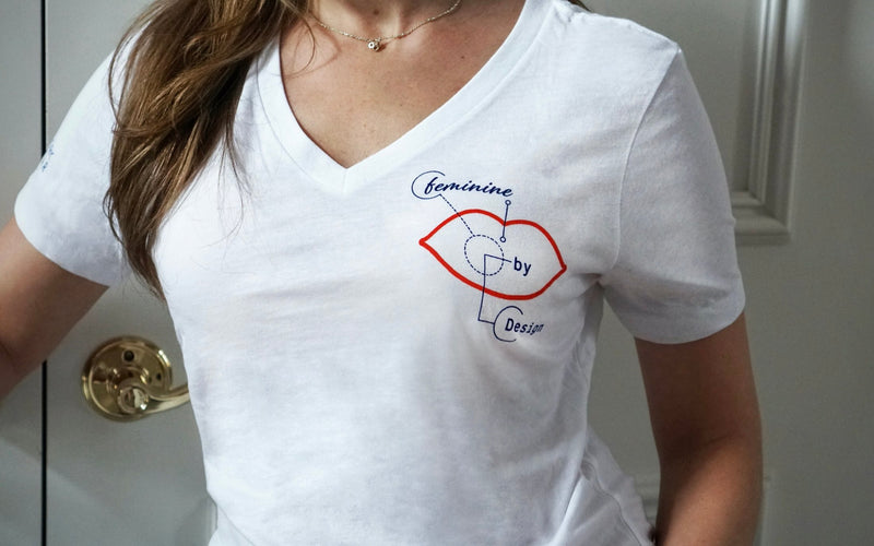 Feminine by Design V-Neck Shirt | Milky Way Color | Xena Workwear for Women